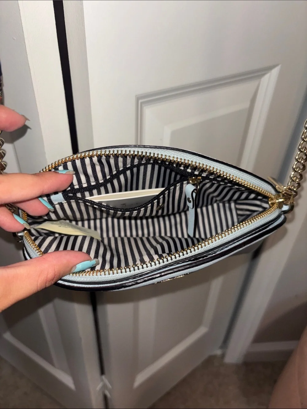 kate spade pastel blue crossbody bag